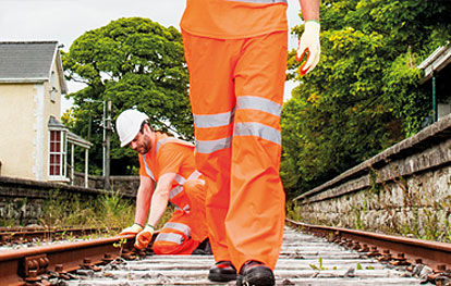 Custom Printed Hi Vis Railway Trousers & Hi Vis Shorts